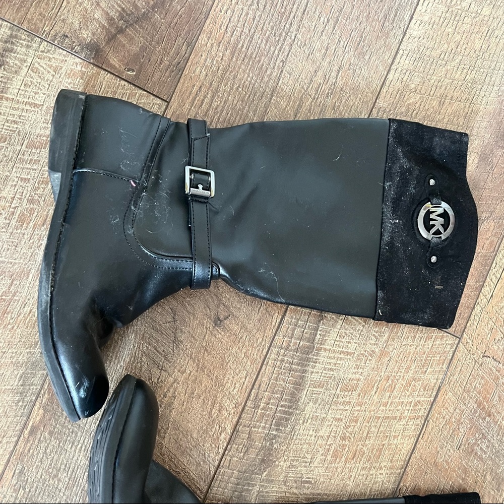 MICHAEL KORS KIDS BOOTS SIZE 5, BLACK